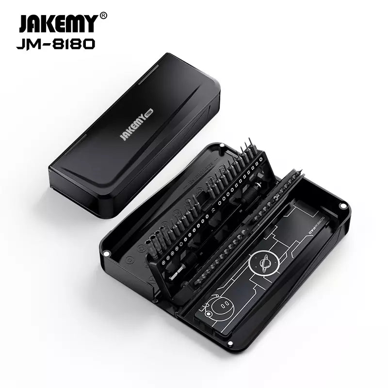 JAKEMY 48 IN 1 Precision Magnetic Screwdriver Driver Tool Set JM-8180A (Black)