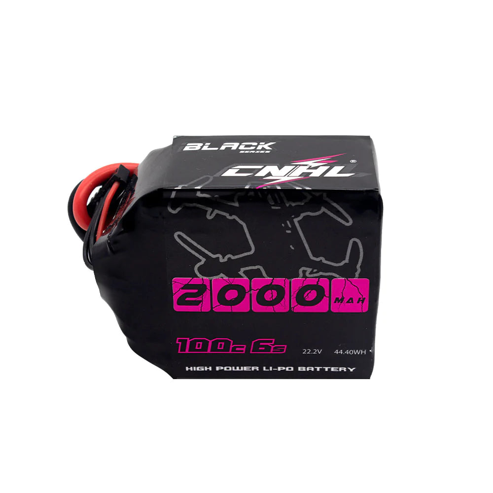 CNHL Black Series 2000mAh 22.2V 6S 100C Lipo Battery with XT60 Plug [DG]