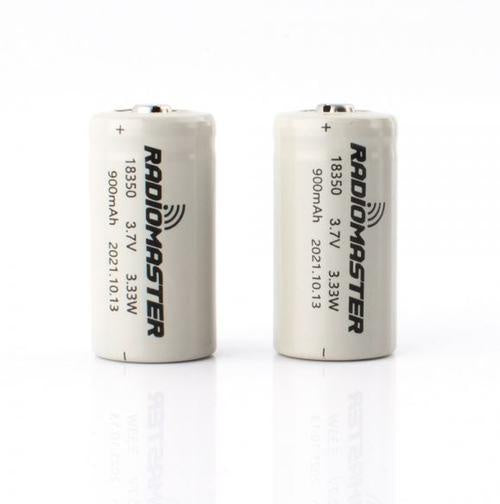 RadioMaster 900mah 3.7v Li-ion 18350 Cells for Zorro (2pcs) [DG]