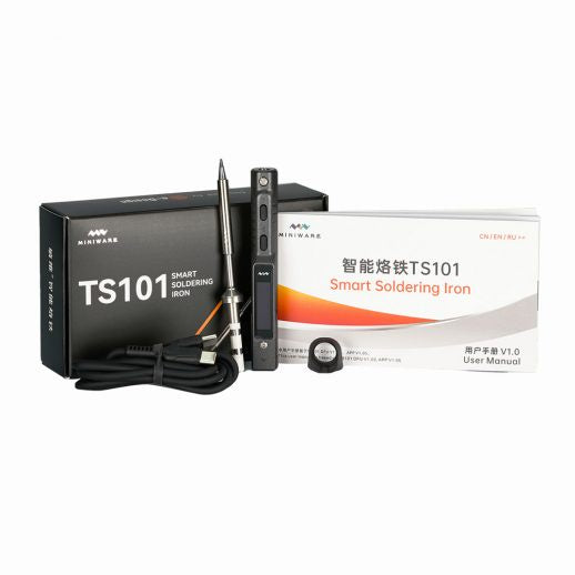 Miniware TS101 Smart Soldering Iron (Black)