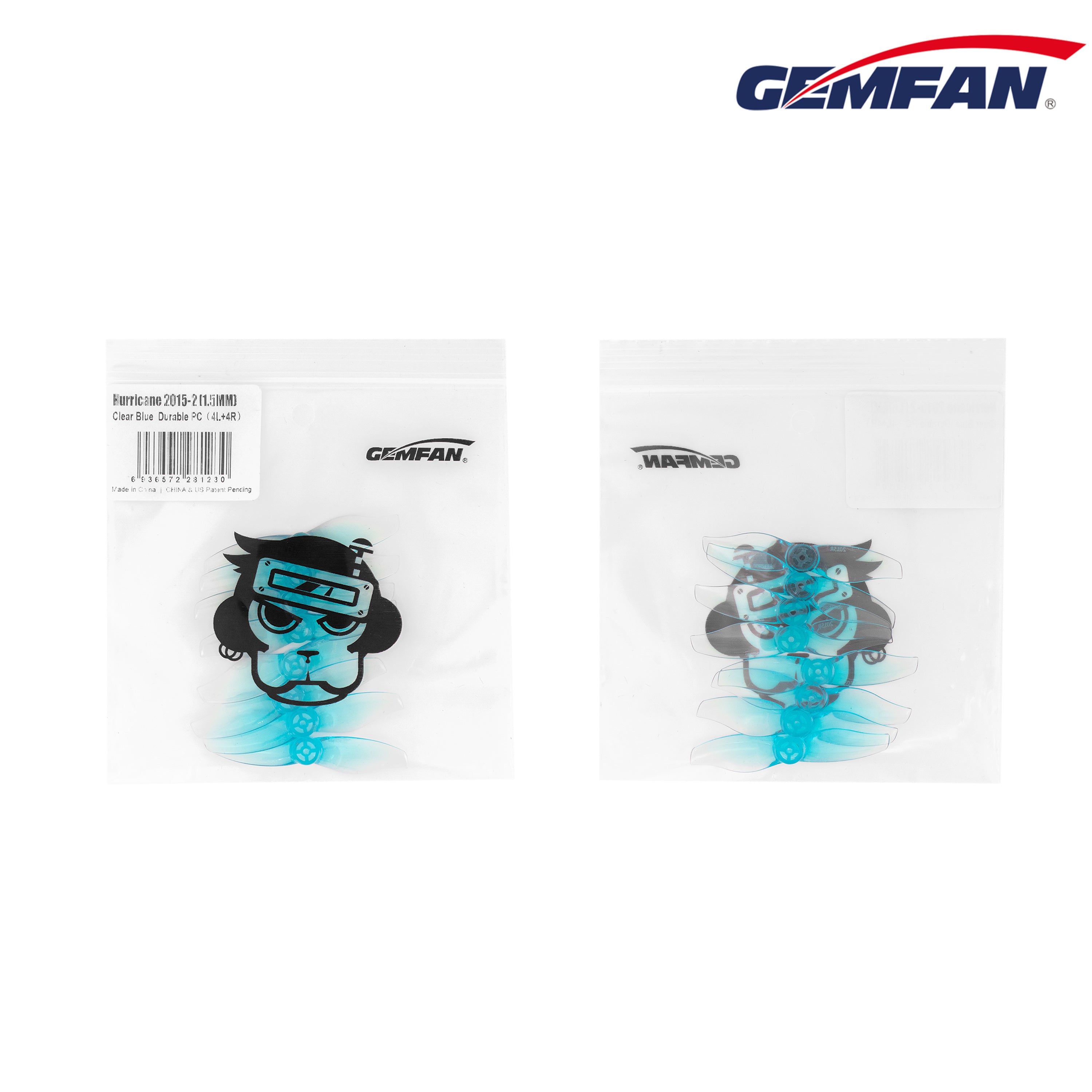 Gemfan Hurricane 2015-2 2" 2-Blade Propeller (4CW+4CCW)