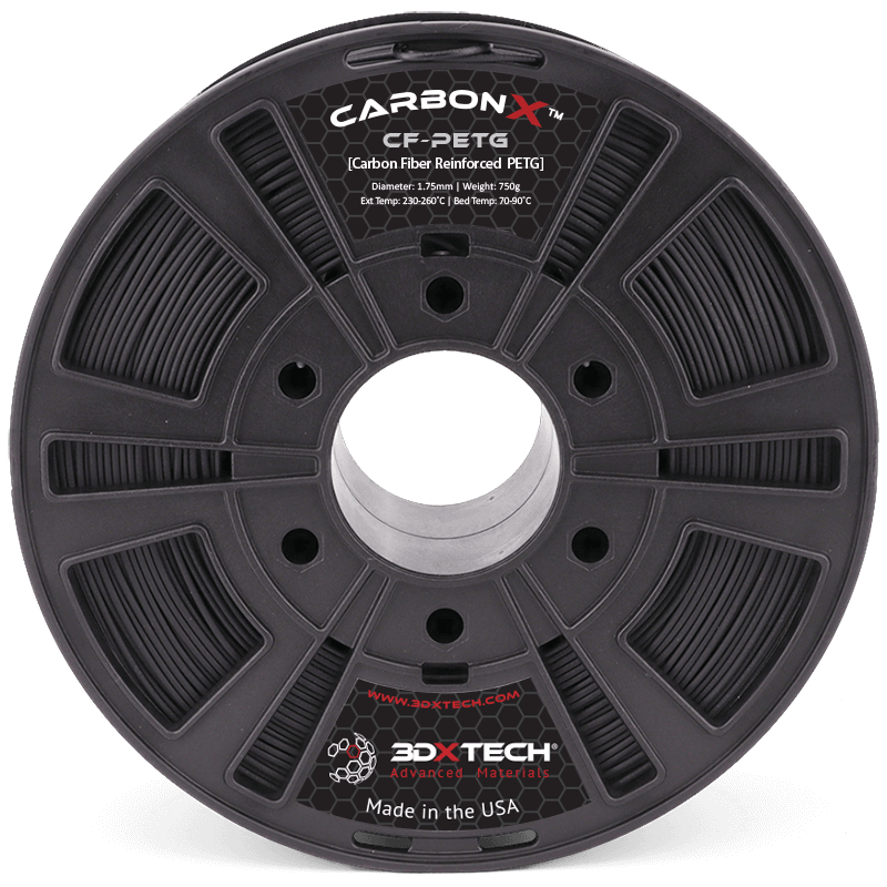 3DXTech CarbonX PETG + CF15 (Carbon Fiber Reinforced) Filament 1.75mm