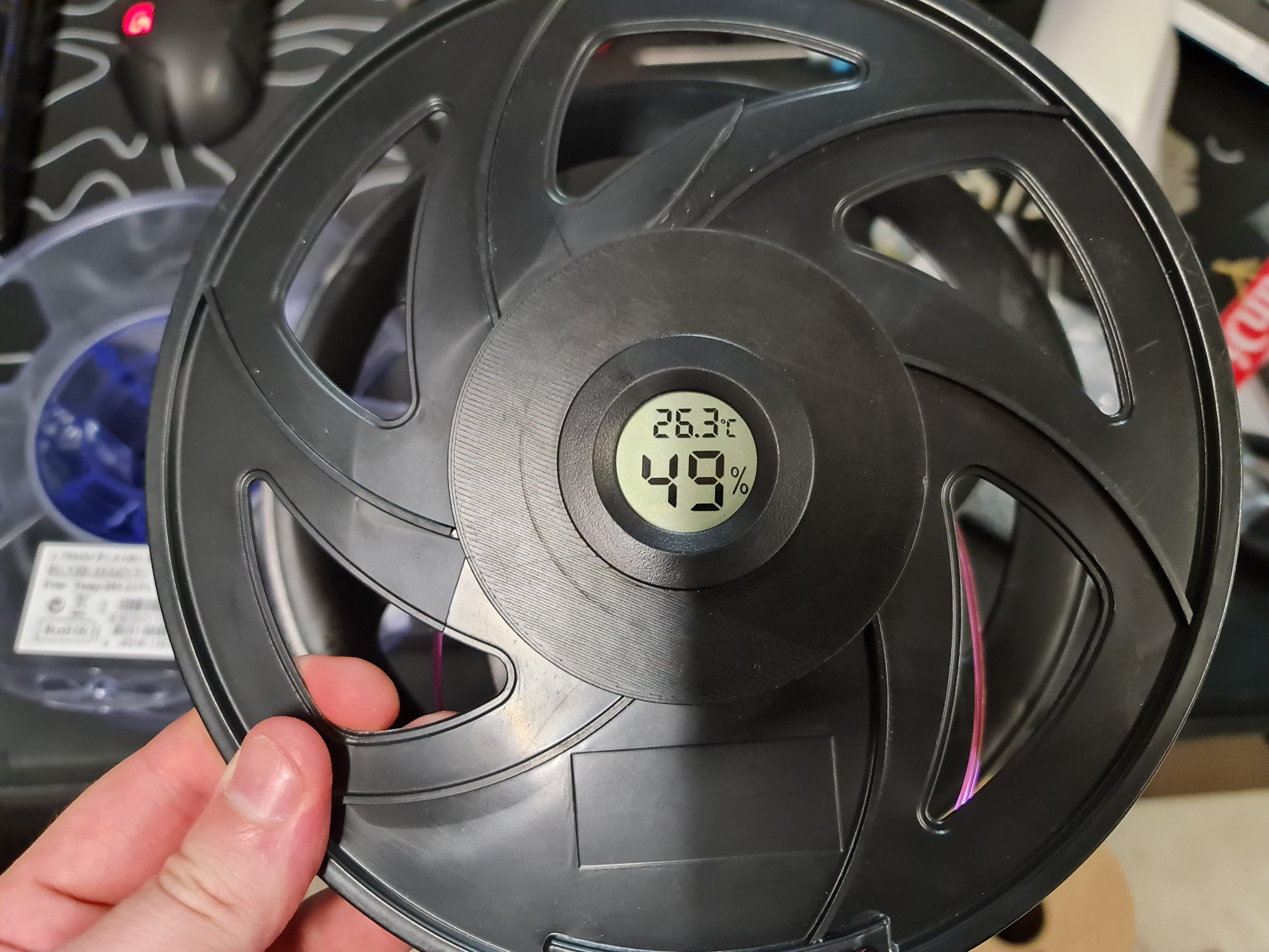 Round Digital Humidity Sensor Spool Adapter