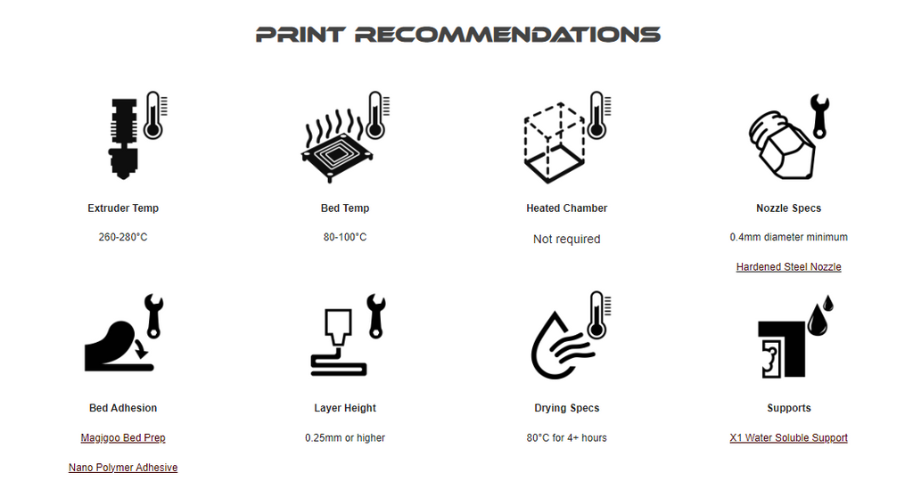 3DXTech EZPC+CF (Polycarbonate Carbon Fibre) Filament 1.75mm