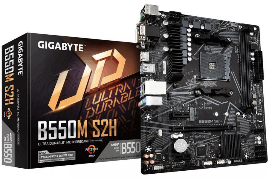 Gigabyte B550M-S2H AMD Micro ATX Motherboard [PC]