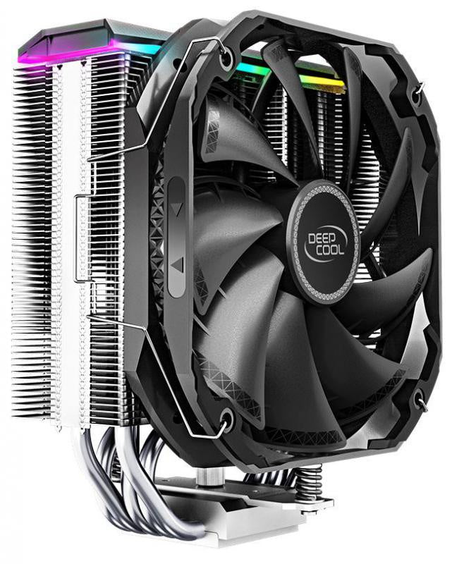 Deepcool AS500 CPU Cooler 5x6mm Heatpipes, Universal RAM Compatibility, TDP 220W, TF140S FDP Fan, ARGB LED Top Cover, Intel LGA2066/2011 AMD AM4 AM3 [PC]