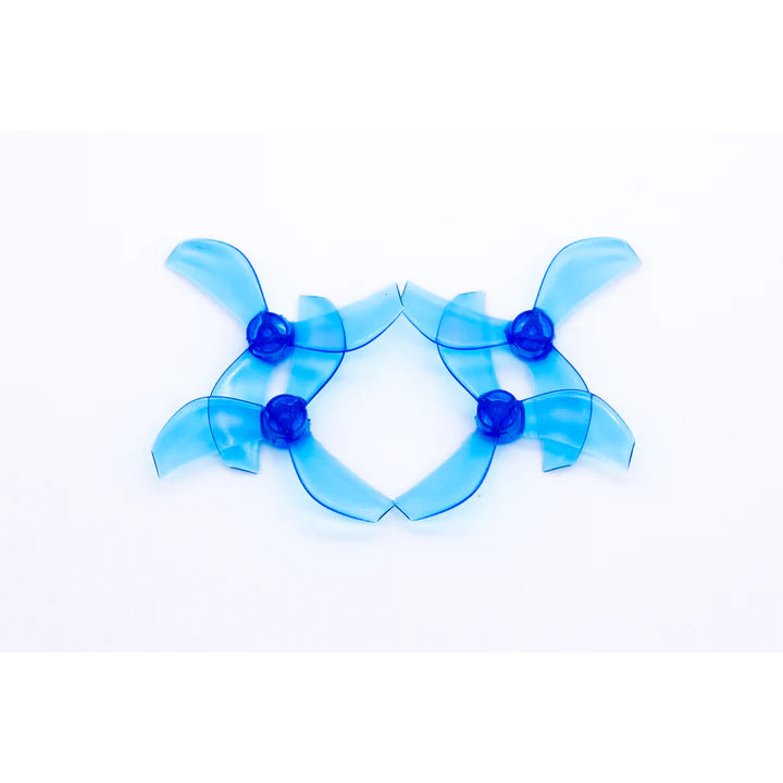 NewBeeDrone Azi (Tri Blade) Micro Propellers 31mm - 1.0mm Shaft (Set of 8) 4XCW 4XCCW