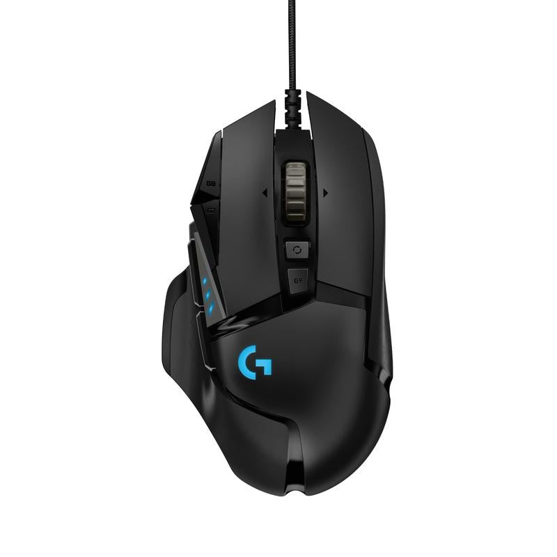 Logitech G502 HERO High Performance Wired Gaming Mouse, HERO 25K Sensor, 25,600 DPI, RGB, Adjustable Weights, 11 Programmable Buttons, On-Board Memory, PC / Mac [PC]