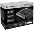 Thermaltake PS-LTP-0650NPCNAU-2, Efficiency Rateçƒ‰Ä¹Ä±Ä¬Ä¡Certified,650W Litepower GEN2 PSU, ATX Form Factor 12V, Black, 2 Years [PC]
