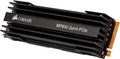 Corsair Force Series MP600 2TB Gen4 PCIe x4 NVMe M.2 SSD (Up to 4,950MB/s Sequential Read and 4,250MB/s Sequential Write Speeds, High-Density 3D TLC NAND, M.2 2280 Form Factor) Black  [PC]