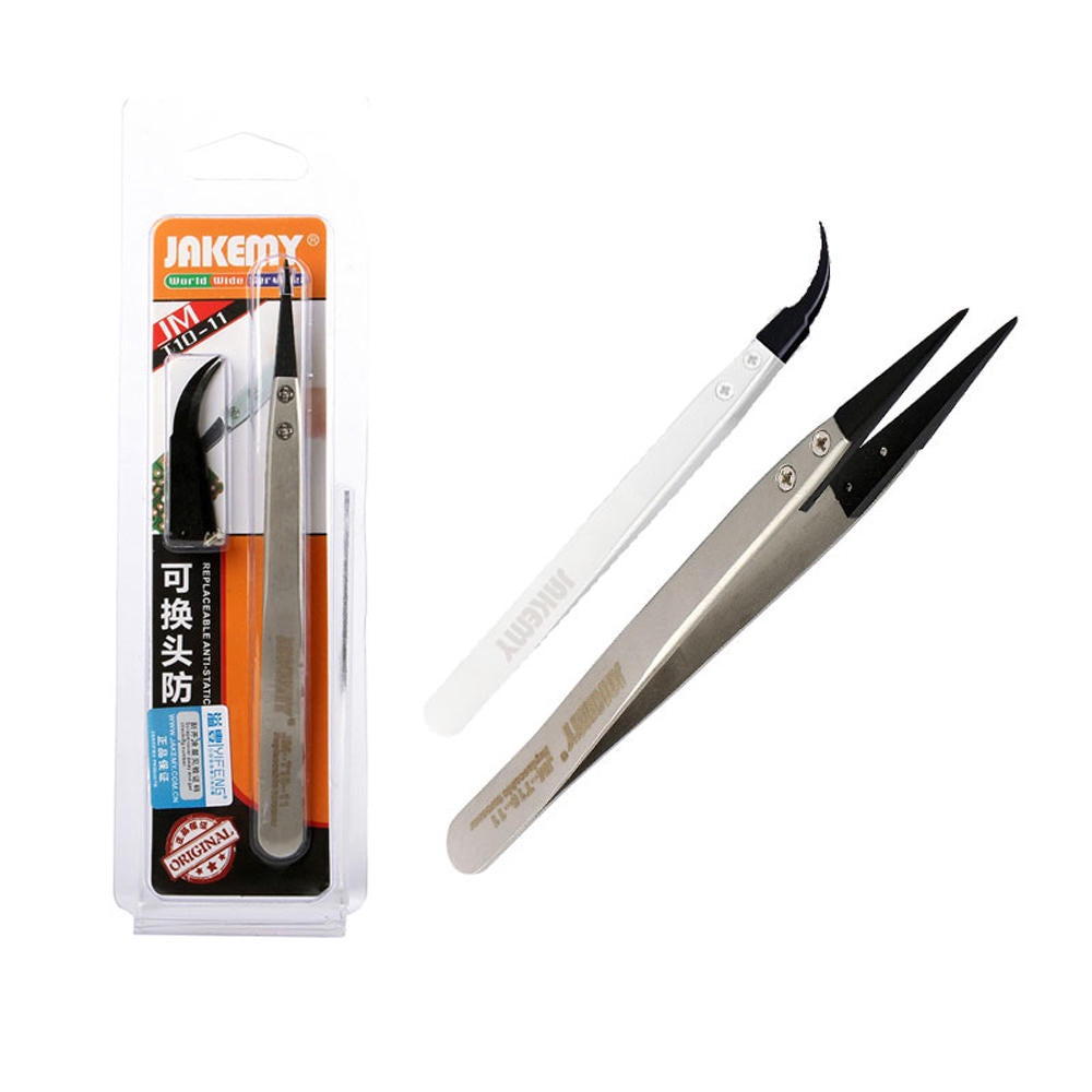 JAKEMY High Quality Anti-static Insulated Tweezers JM-T10-11