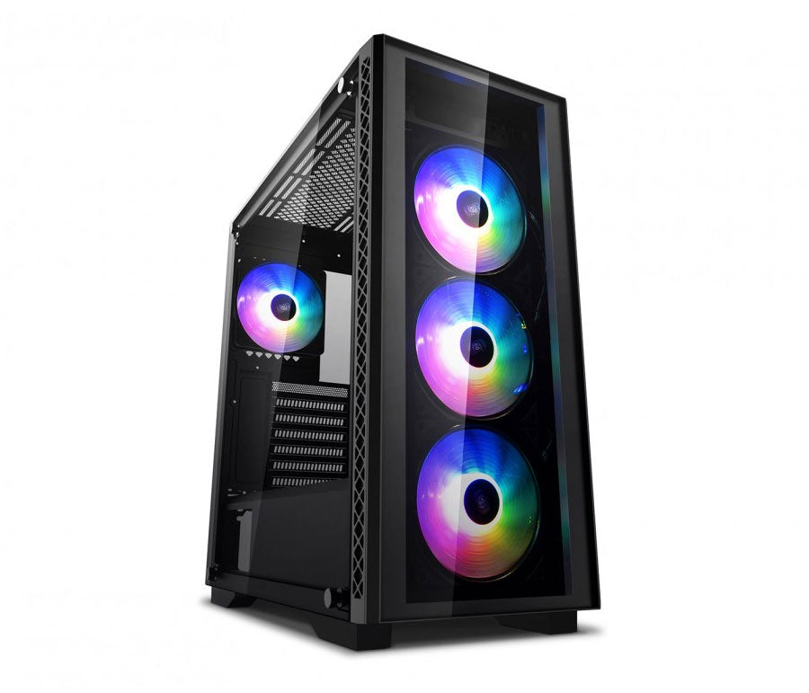 DeepCool MATREXX 50 ADD-RGB 4F LD Mid-Tower Case, Supports E-ATX MC, Tempered Glass, PSU Shroud, 4 Preinstalled ARGB Fans DP-ATX-MATREXX50-AR-4F-LD [PC]