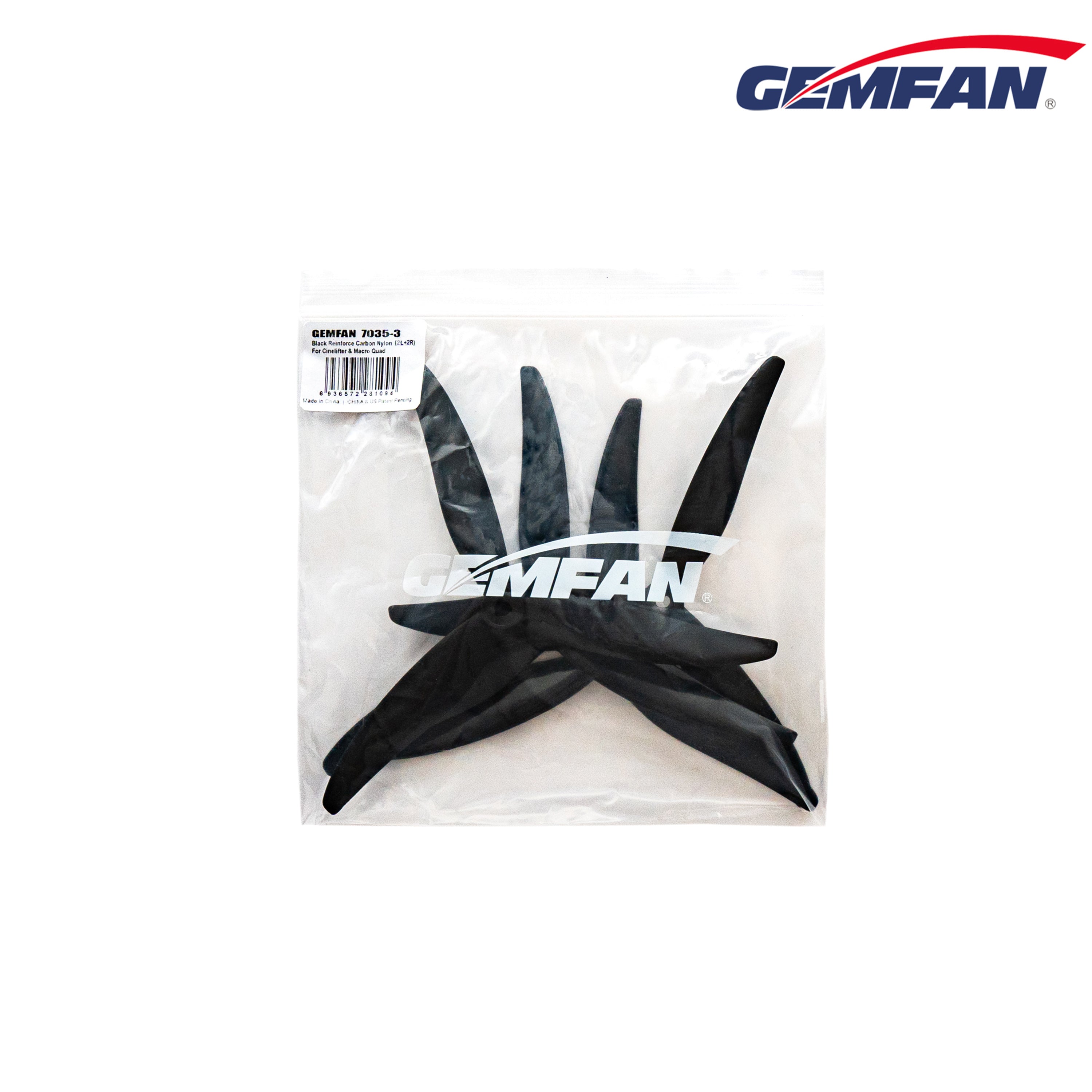 Gemfan 7035 CL Cinelifter 3-Blade Propeller Nylon Carbon (2CW+2CCW)