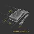 mylipo 720mah 25C/50C 1S (3.7V) with JST Connector [DG]