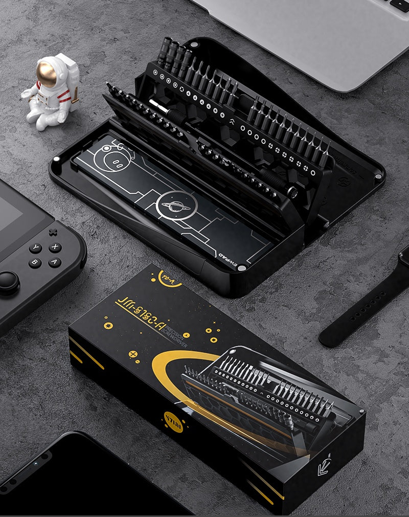 JAKEMY 48 IN 1 Precision Magnetic Screwdriver Driver Tool Set JM-8180A (Black)