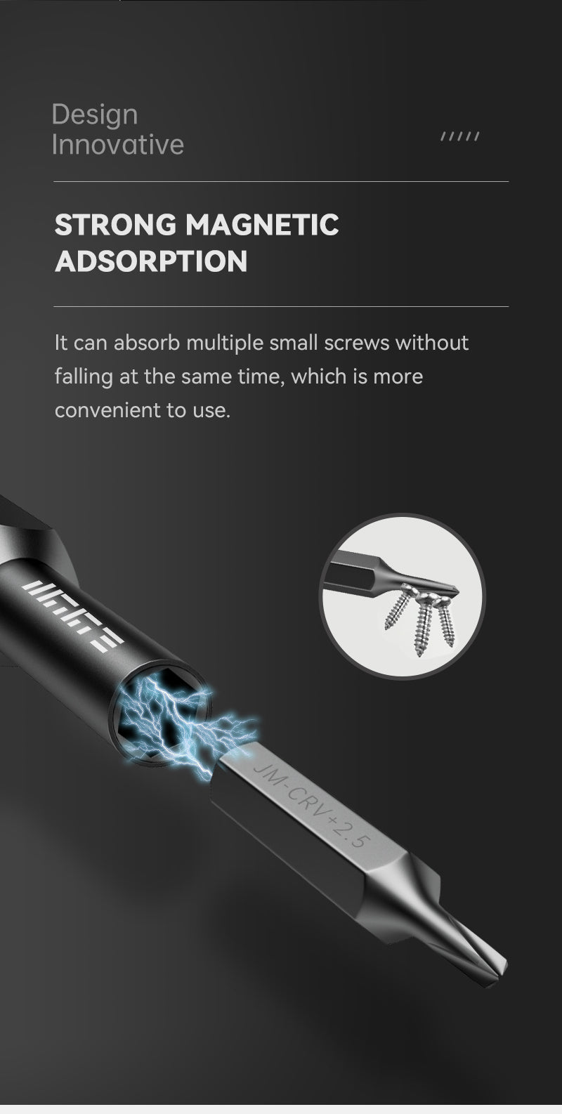 JAKEMY 48 IN 1 Precision Magnetic Screwdriver Driver Tool Set JM-8180A (Black)