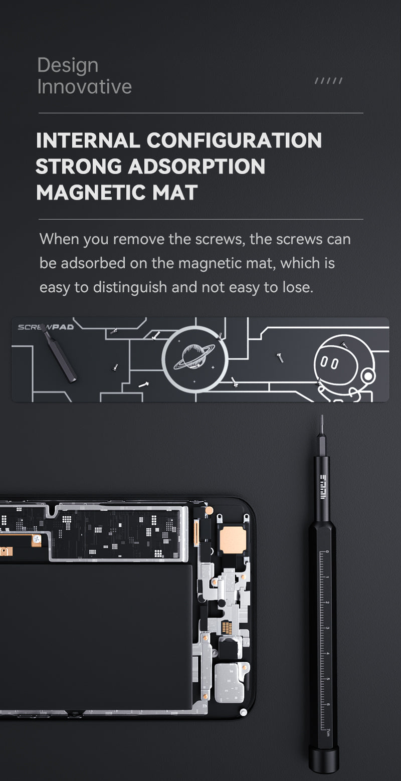 JAKEMY 48 IN 1 Precision Magnetic Screwdriver Driver Tool Set JM-8180A (Black)