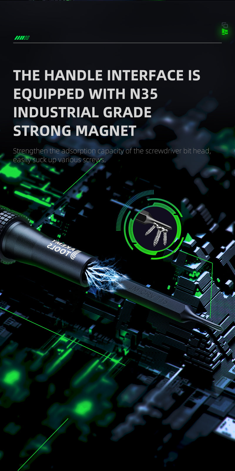 JAKEMY 83 IN 1 Precision Magnetic Screwdriver Driver Tool Set JM-8187