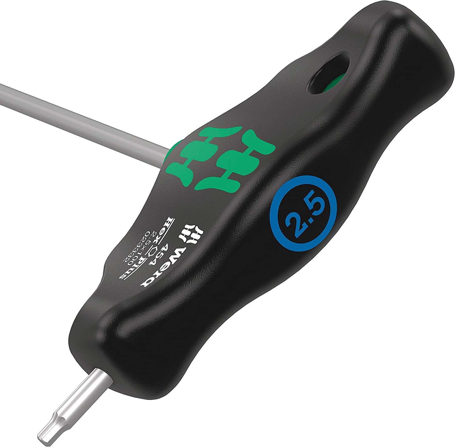 Wera 454 2.5mm x 100mm T Handle Hex Screw Driver 05023332001