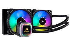 Corsair Hydro Series H100i RGB Platinum 240mm Liquid CPU Cooler CW-9060041-WW [PC]