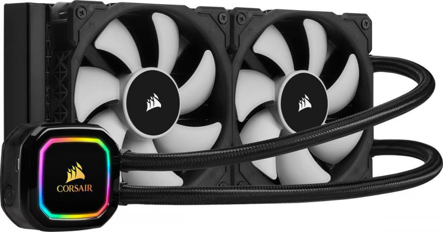Corsair H100i 240mm RGB PRO XT Liquid CPU Cooler. 5 Years Warranty. Intel 1200, 115x, 2011/2066, AMD AM3, AM2, AM4, sTRX4, sTR4, Ryzen CW-9060043-WW [PC]