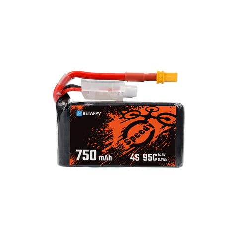 BetaFPV 750mAh 14.8V 4S 95C XT30 LiPo Battery [DG]