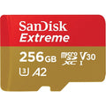 SanDisk 256GB Extreme UHS-I A2 V30 U30 microSDXC Memory Card SDSQXAV-256G-GN6MN