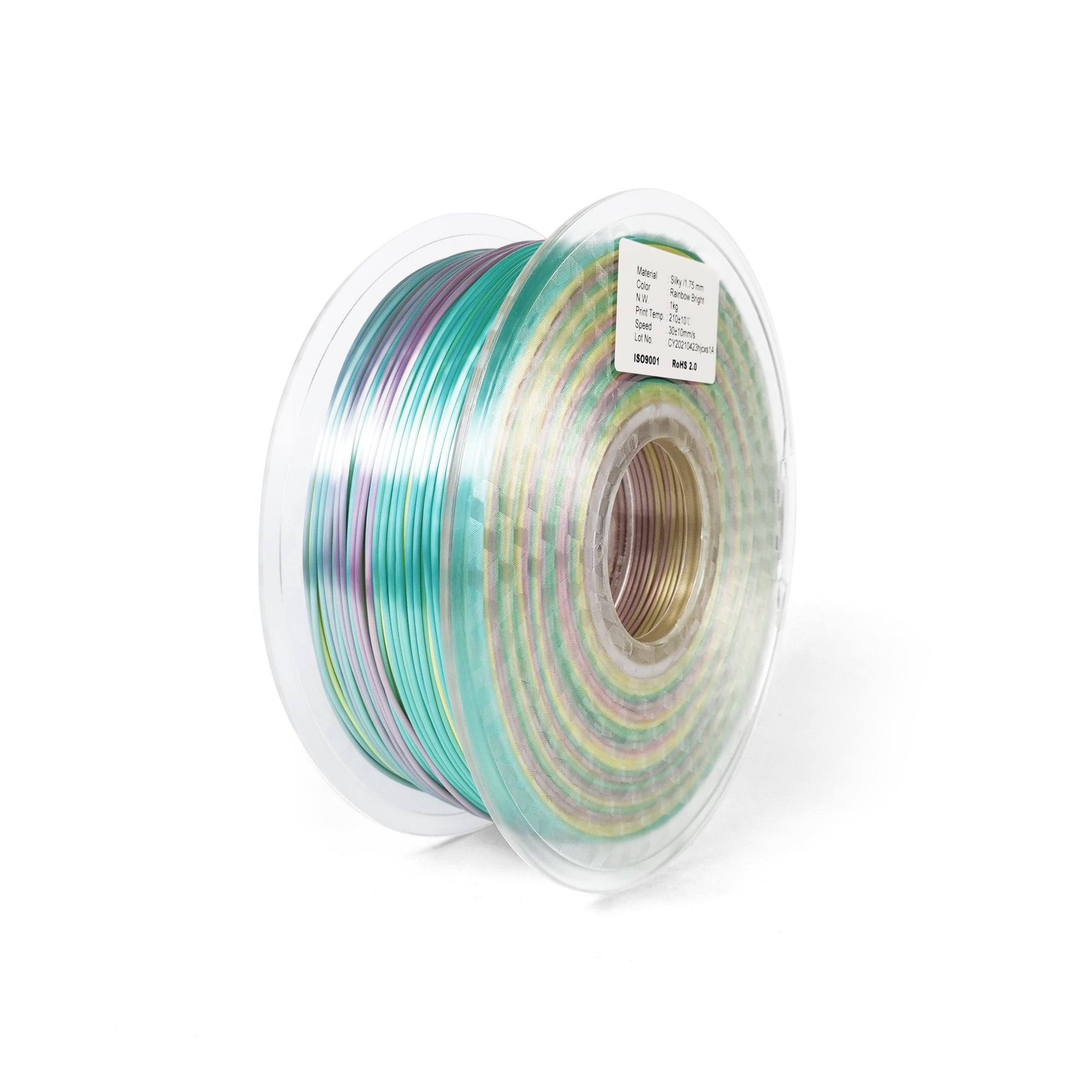 Phaser3D Rainbow Silk PLA Filament 1.75mm 1kg