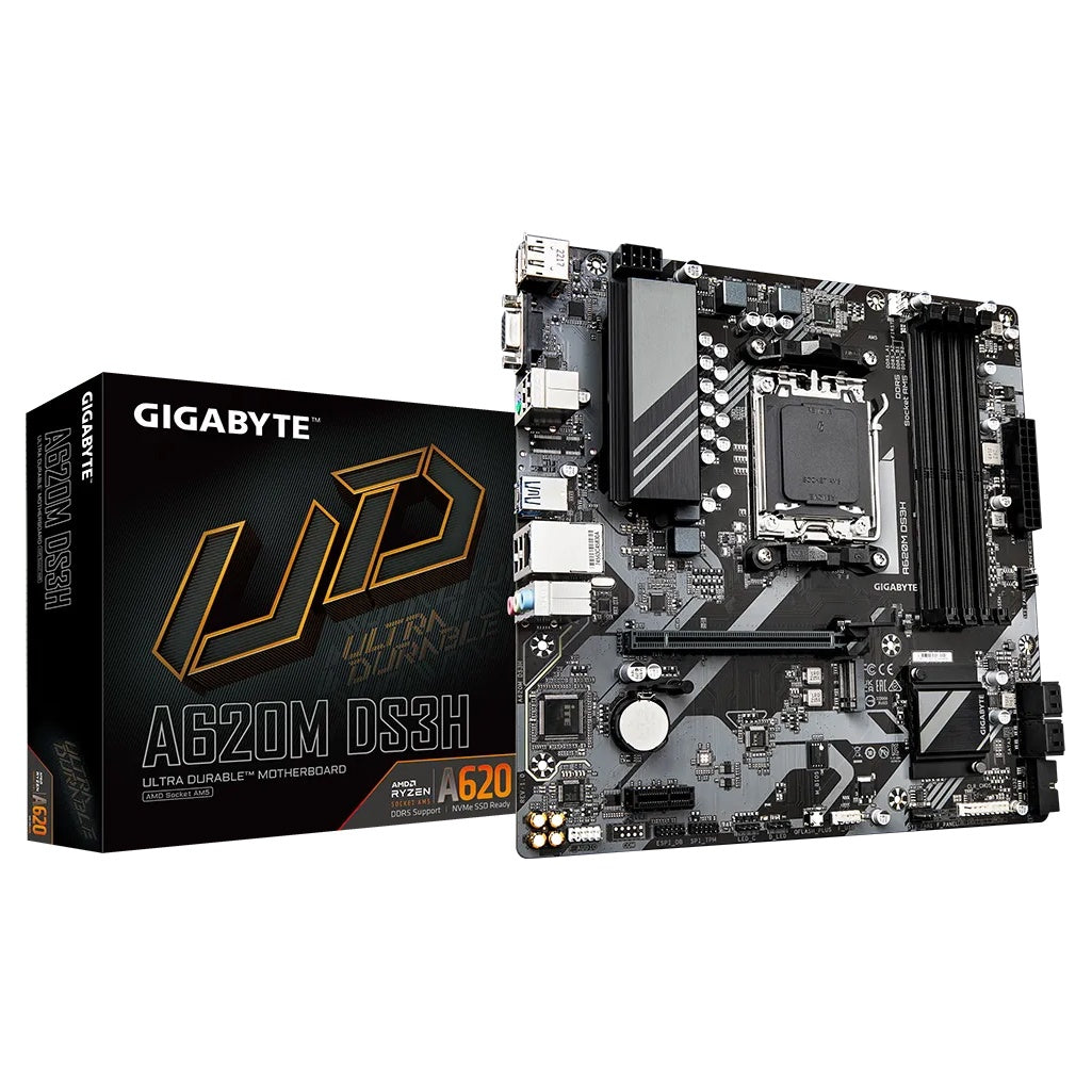 Gigabyte A620M DS3H DDR5 Motherboard A620M-DS3H [PC]