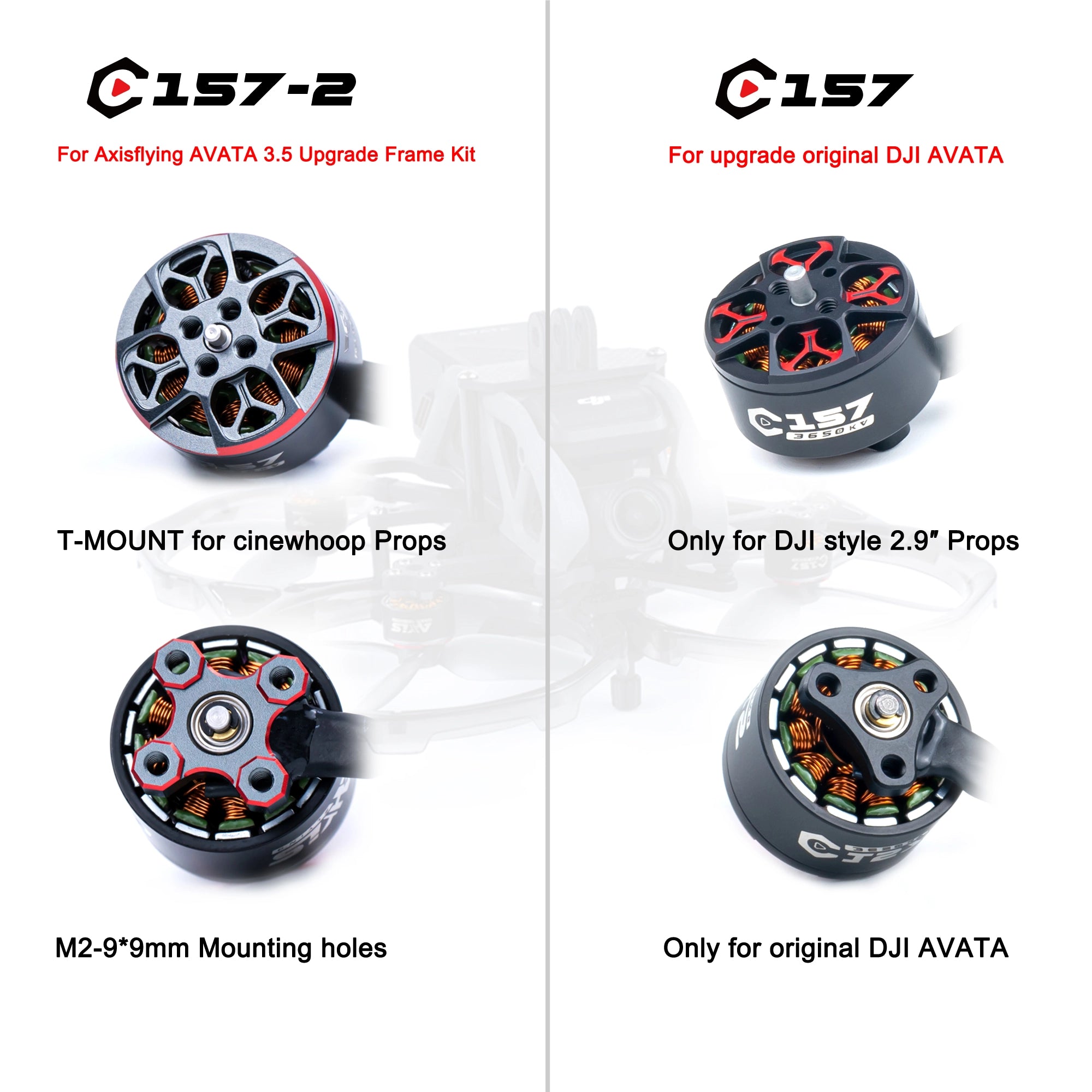 AxisFlying C157 1507 3650KV Motor Upgrade for DJI AVATA