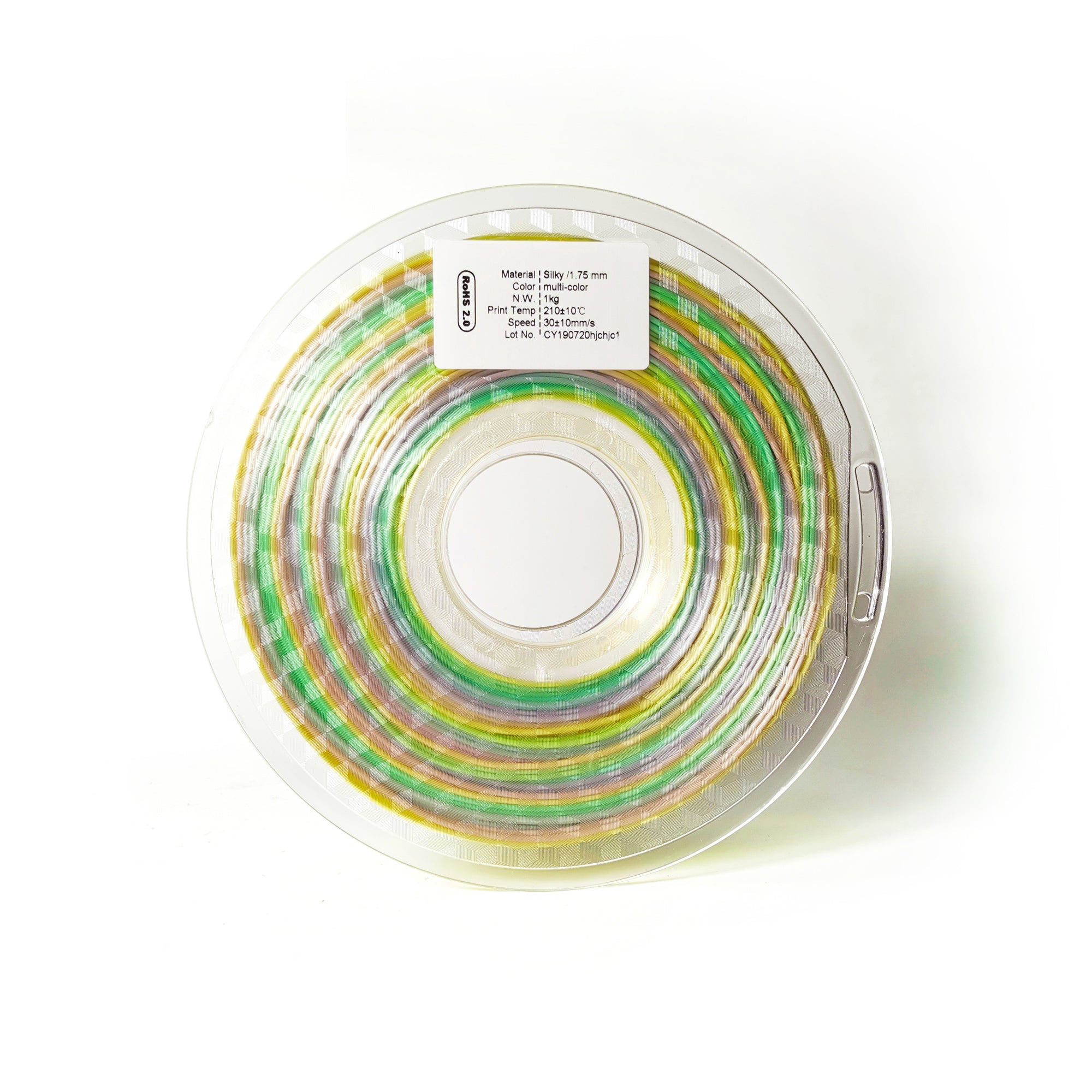 Phaser3D Rainbow Silk PLA Filament 1.75mm 1kg