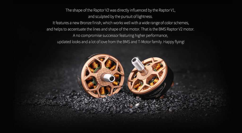 T-Motor BMS Racing V2 2306.5 2000kv Thomas Bitmatta  Motors (1pc)