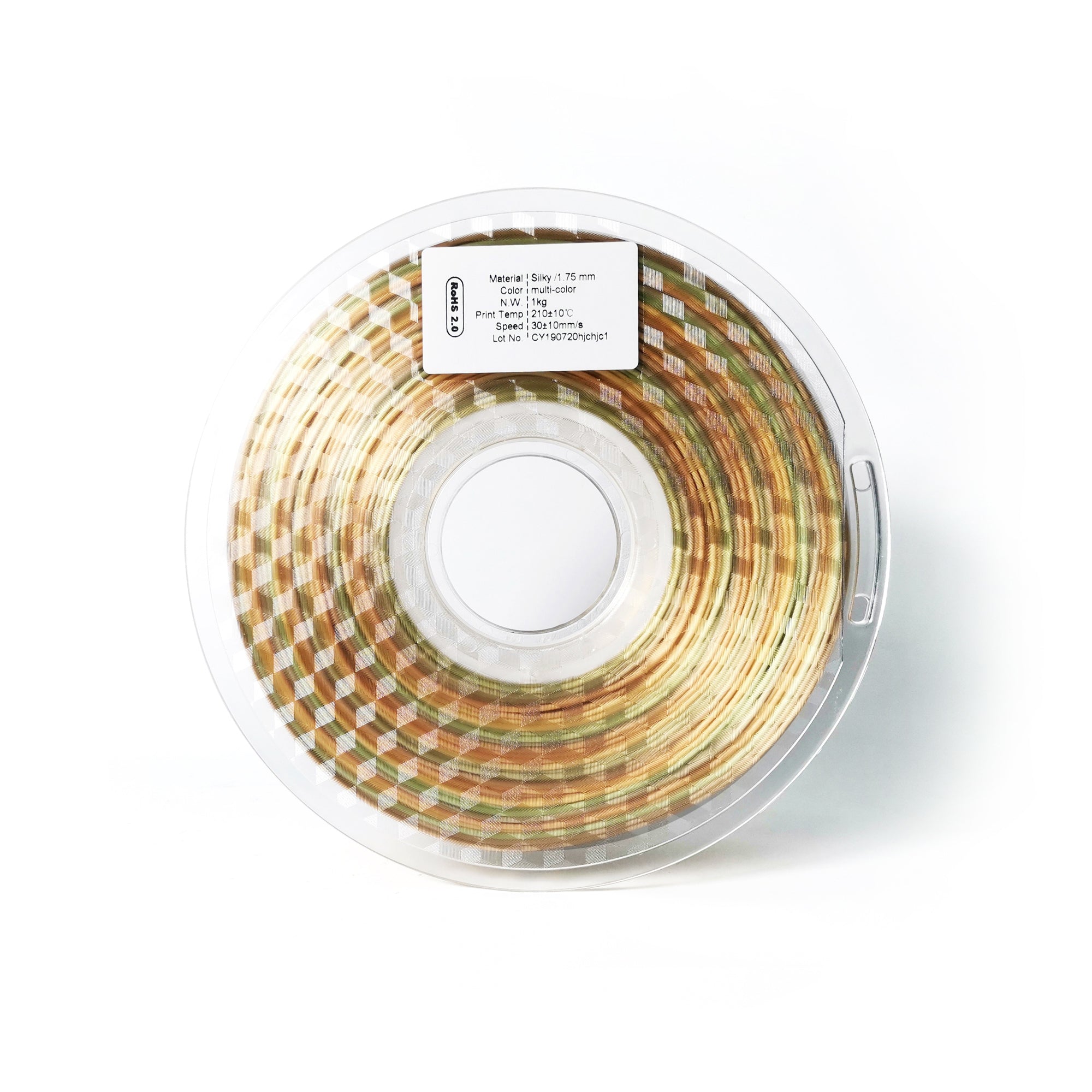 Phaser3D Rainbow Silk PLA Filament 1.75mm 1kg