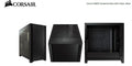 Corsair Carbide Series 4000D Solid Steel Front ATX Tempered Glass Black, 2x 120mm Fans pre-installed. USB 3.0 x 2, Audio I/O. Case (LS) CC-9011198-WW [PC]