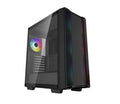 DeepCool CC560 ARGB V2 Mid-Tower Case Full-Sized Tempered Glass Window, 4 x Pre-installed A-RGB Fans 120mm, 2x 3.5" Drive Bays,7 Expansion Slots [PC]