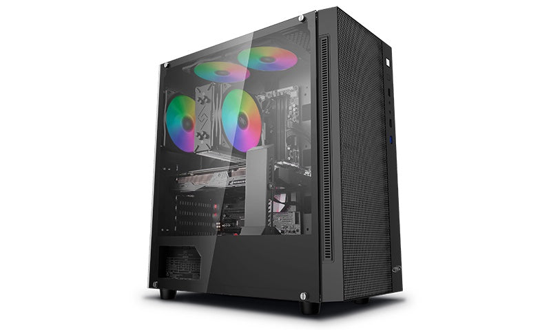 DeepCool MATREXX 55 MESH ATX Minimalist Tempered Glass Case, Supports E-ATX MB [PC]