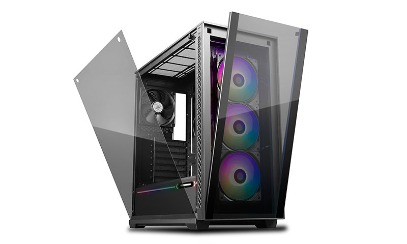 DeepCool MATREXX 70 ADD-RGB 3F Full Sized Tempered Glass ARGB Case, 3 Preinstalled ARGB Fans DP-ATX-MATREXX70-BKG0P-3F [PC]