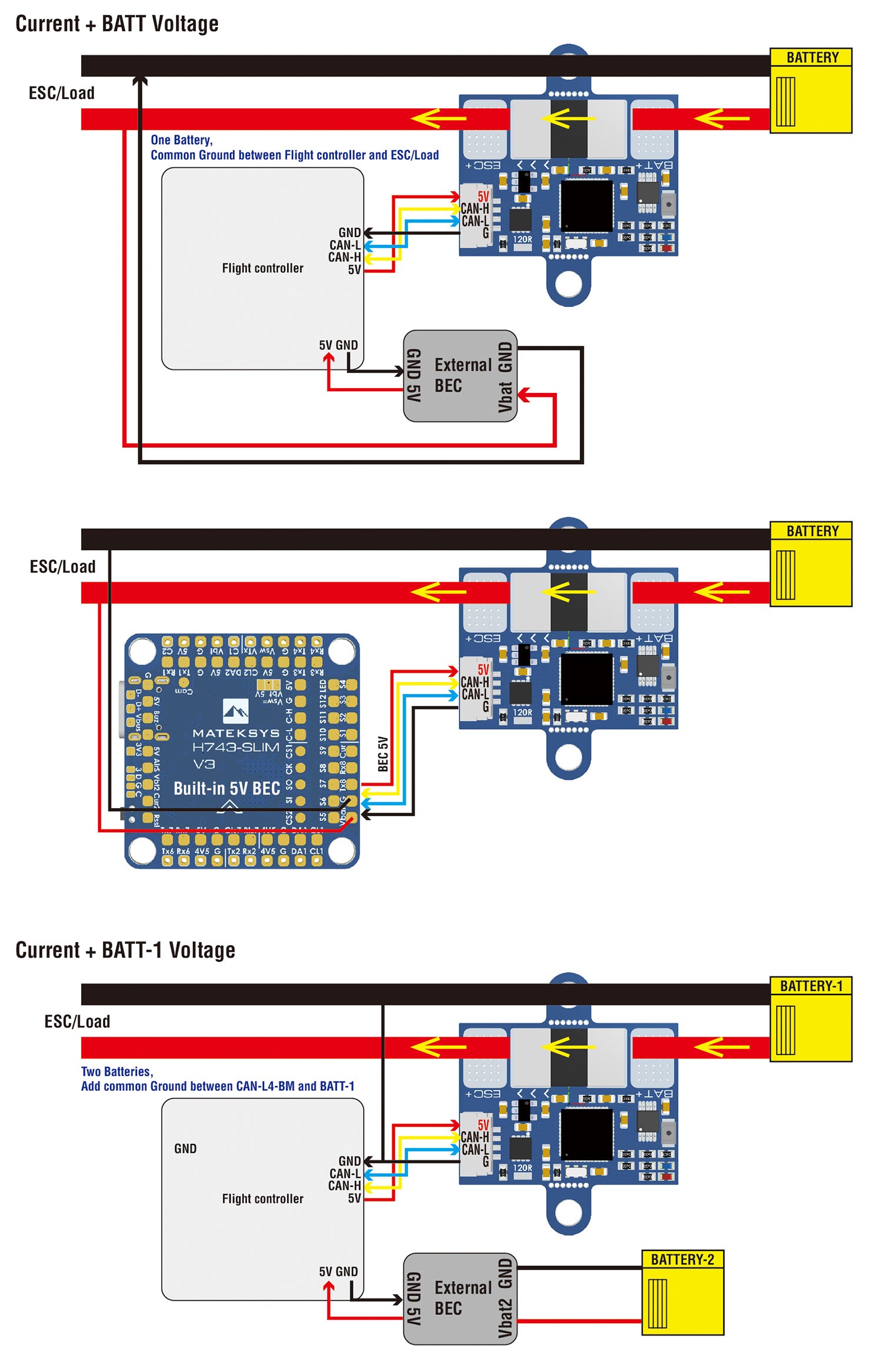 Matek CAN-L4-BM AP_PERIPH CAN DIGITAL POWER MONITOR