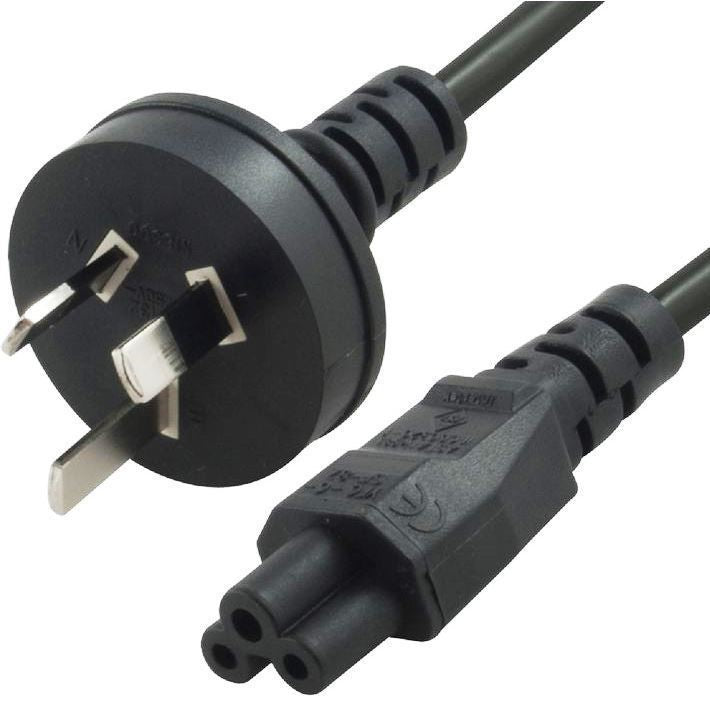 8ware AU Power Lead Cord Cable 2m - 3-Pin to Cloverleaf Plug ICE 320-C5 CB8W-RC-3078C5-OEM [PC]