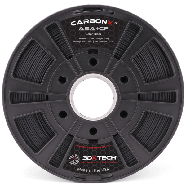 3DXTech CarbonX ASA + CF15 (Carbon Fiber Reinforced) Filament 1.75mm