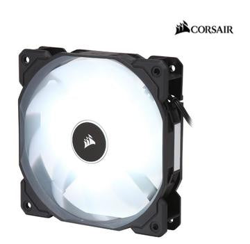 Corsair Air Flow 120mm Fan Low Noise Edition / White LED 3 PIN - Hydraulic Bearing, 1.43mm H2O. Superior cooling performance and LED illumination CO-9050079-WW [PC]