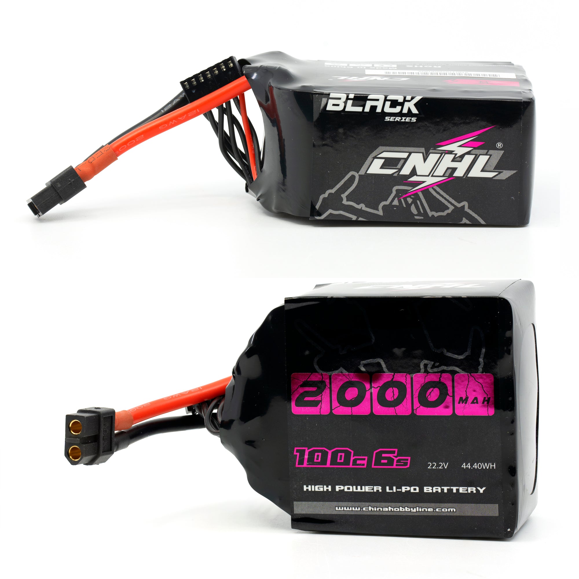 CNHL Black Series 2000mAh 22.2V 6S 100C Lipo Battery with XT60 Plug [DG]