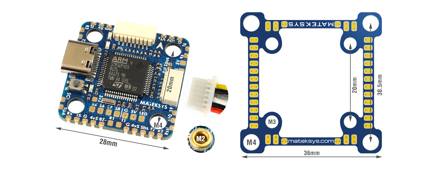 Matek F405-MiniTE ICM42605 Flight Controller EOL