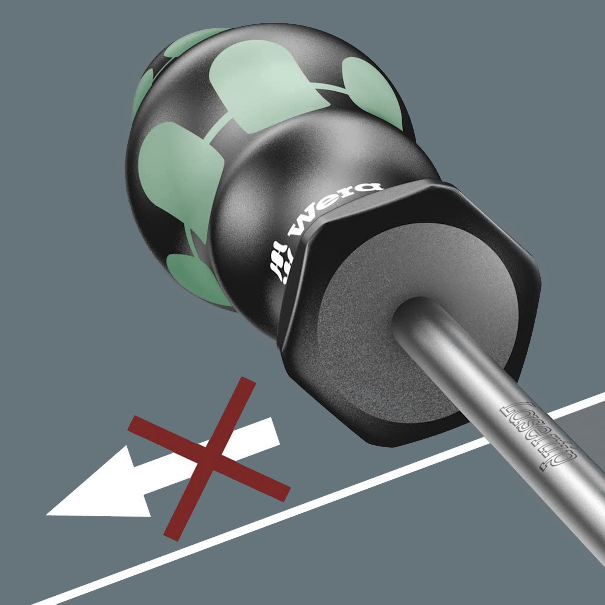 Wera 334 SK 1x5.5x100mm Slotted Flat Head Screwdriver (Hex Bolster Edition) 05007673001
