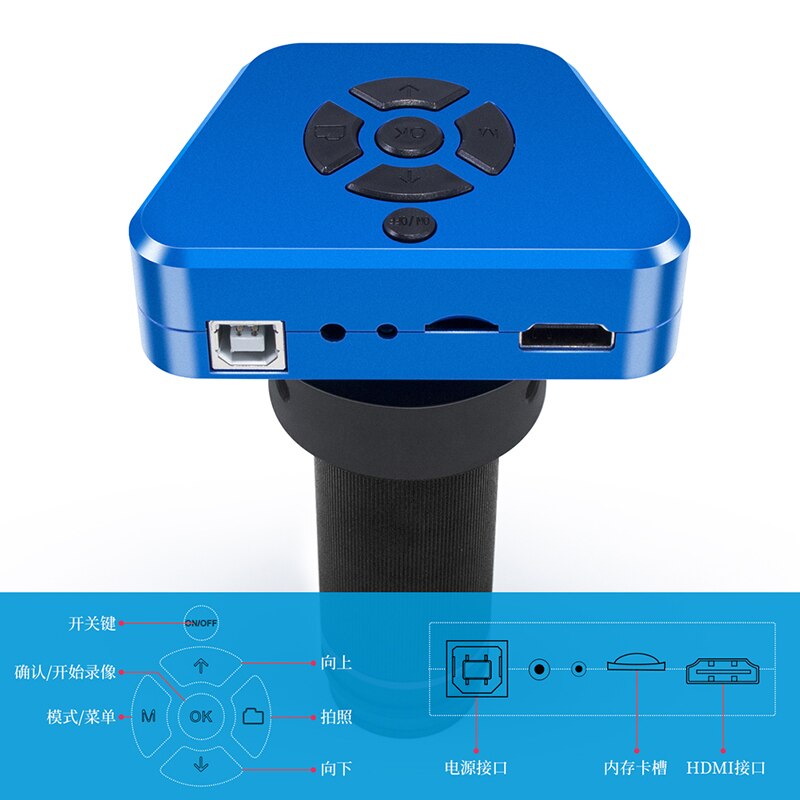 Andonstar AD1605 4K HDMI FHD Digital Microscope HDMI/USB 150X Camera Set For Phone PCB SMD CPU Soldering Watch camera Repair