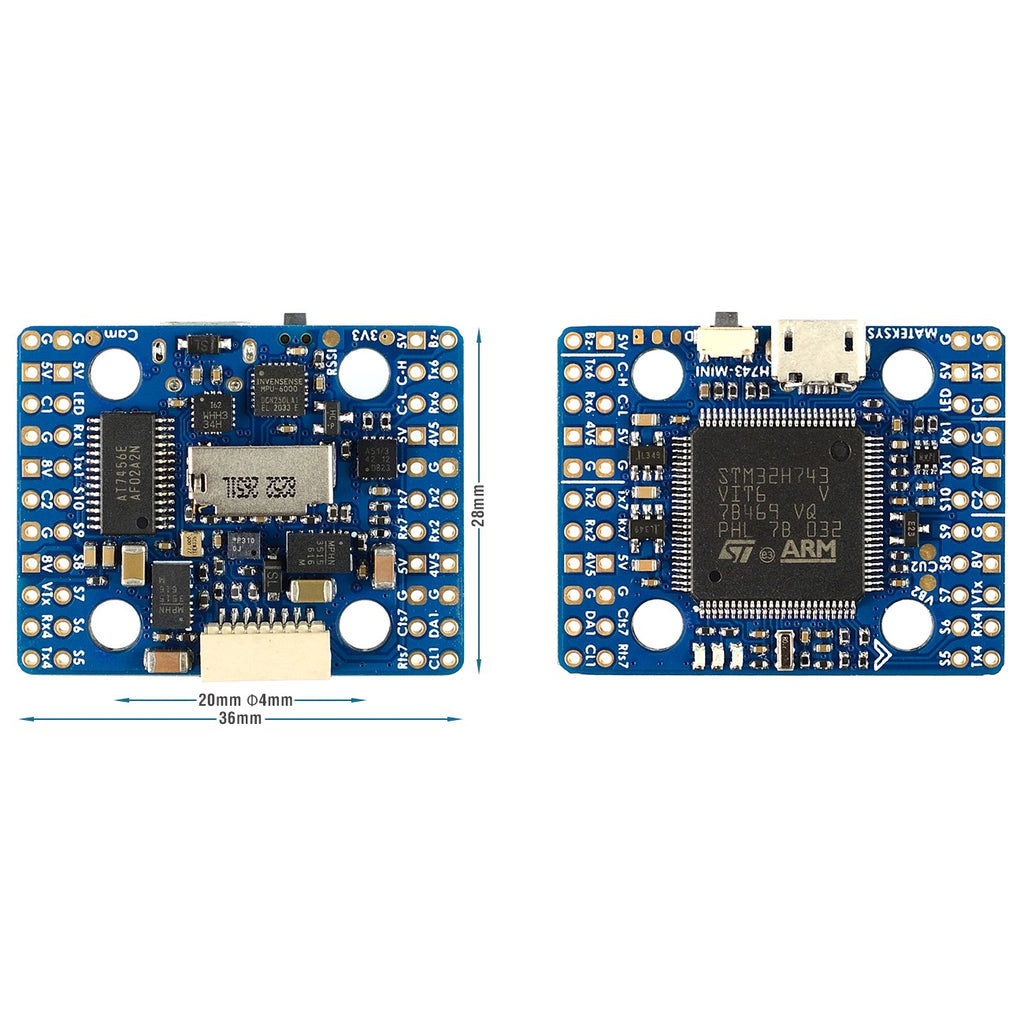 Matek H743-MINI ICM42605/ICM42688-P Flight Controller V3