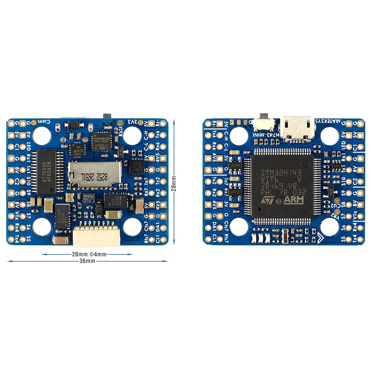 Matek H743-MINI ICM42605/ICM42688-P Flight Controller V3