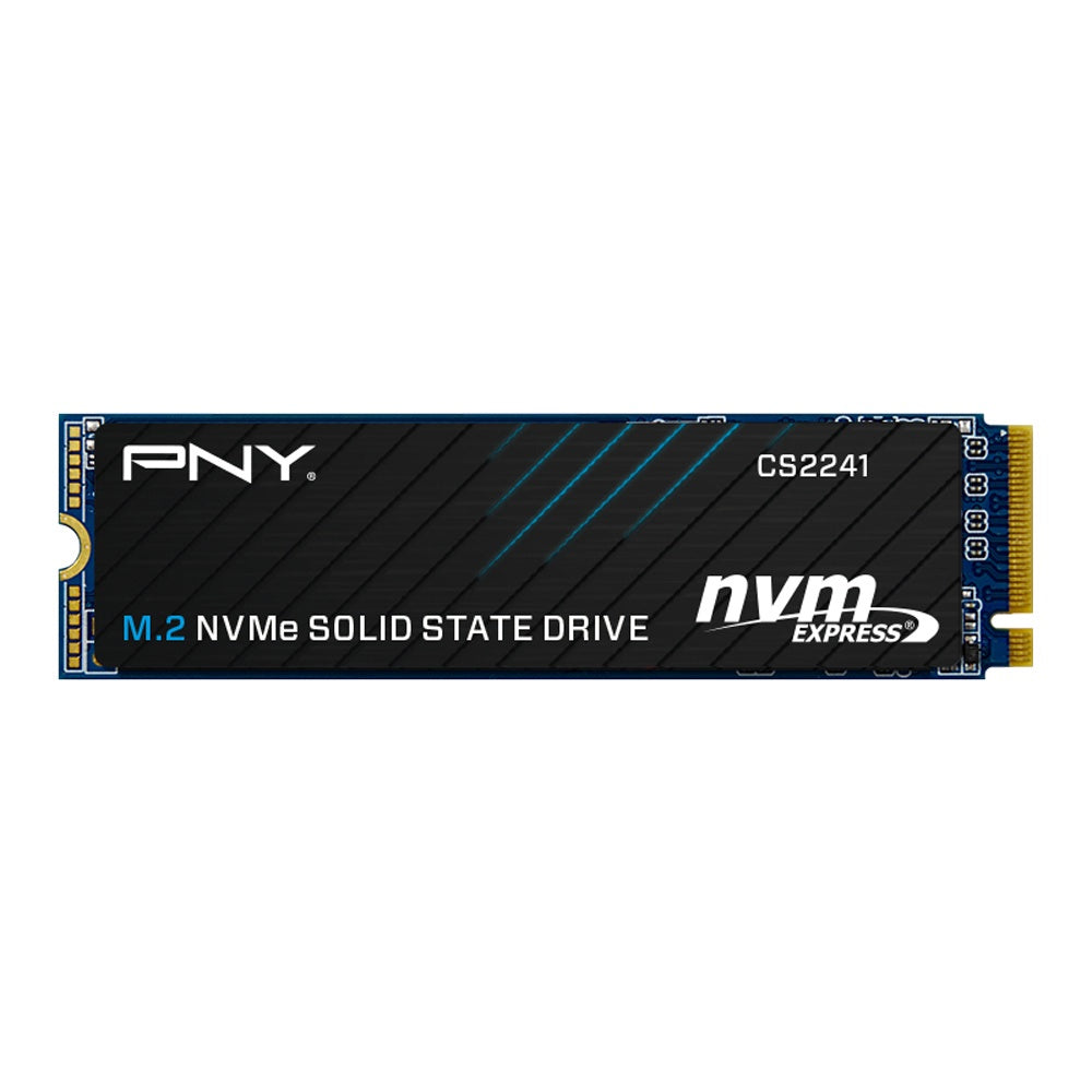 PNY CS2241 500GB NVMe SSD Gen4x4 M.2 4700MB/s 1700MB/s R/W TBW 1.5M hrs MTBF 5yrs wty [PC]