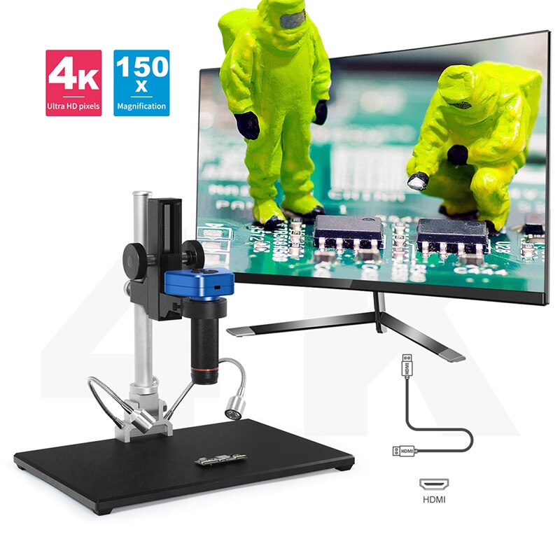 Andonstar AD1605 4K HDMI FHD Digital Microscope HDMI/USB 150X Camera Set For Phone PCB SMD CPU Soldering Watch camera Repair