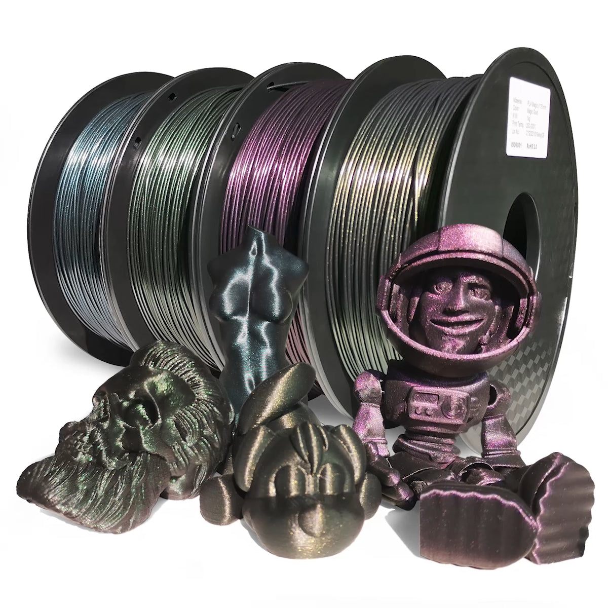 Phaser3D Magic Holographic Twinkle Sparkle PLA Filament 1.75mm 1kg